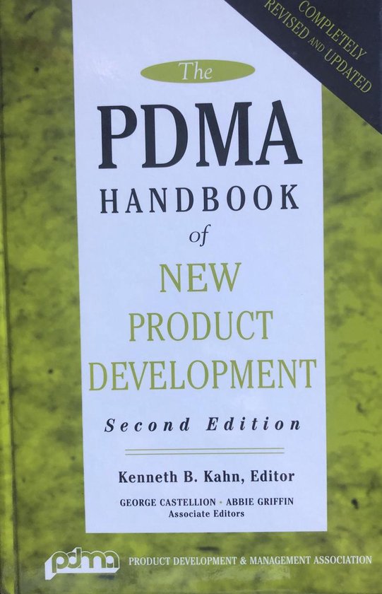 The PDMA Handbook of New Product Development