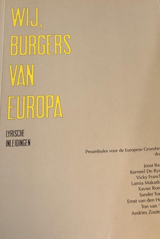 Wij burgers van Europa